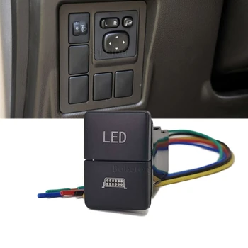 1 шт. двойной переключатель автоматической светодиодной подсветки Кнопочный выключатель выключения питания с проводом для Toyota Camry Corolla Prius PRADO