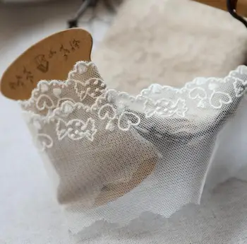 2 Метра кружевной отделки Белое Конфетное сердечко Ручной работы для шитья в стиле пэчворк Свадебные поделки 