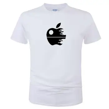 2020 Мужская футболка Apple, летняя хлопковая футболка с коротким рукавом и принтом, Модный креативный дизайн, забавные топы, футболки, одежда унисекс C19