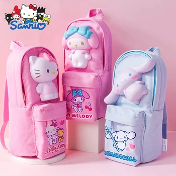 2023 Sanrio Декомпрессионные пеналы Kawaii Hello Kitty, сумка для карандашей, Милый мультяшный пенал для ручек, Школьные принадлежности, Канцелярские принадлежности Оптом