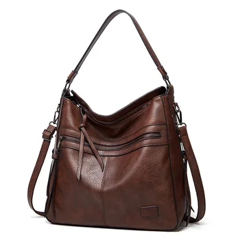 2023 Модные сумки через плечо для женщин, роскошная сумка-тоут, зимняя винтажная сумка из искусственной кожи, женская сумка с кисточками, ручная сумка bolso mujer