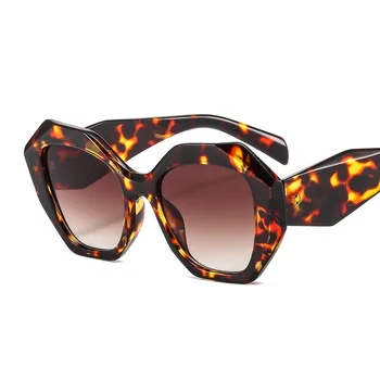 2023 Новые солнцезащитные очки Regular Polygon, Женские модные Высококачественные солнцезащитные очки в стиле ретро, Женские градиентные линзы, Модные оттенки Oculos