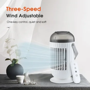3-ступенчатый увлажняющий спрей Thermantidote, Настольный Маленький электрический вентилятор с водяным охлаждением, бытовой воздухоохладитель, мини-вентилятор кондиционера.