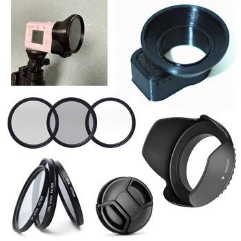 49 мм CPL ND4 УФ-бленда объектива, фильтр, держатель адаптера объектива, комплект аксессуаров для экшн-камеры Sony X3000 AS300