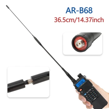 ABBREE Двухдиапазонная УКВ-Антенна AR-B68 SMA длиной 360 мм Для baofeng UV-5R UV-82 BF-888S walkie talkie Двухстороннее Радио