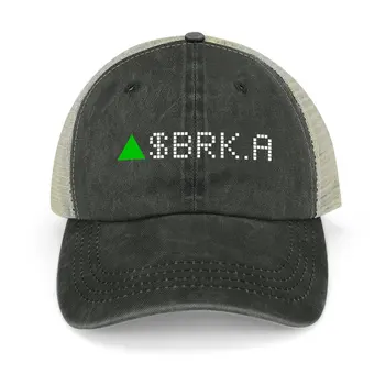 Berkshire Hathaway Inc. Биржевой тикер класса А Зелено-Белым шрифтом Ковбойская шляпа |-F-| Женская пляжная шляпа New In The Hat Rave Мужская