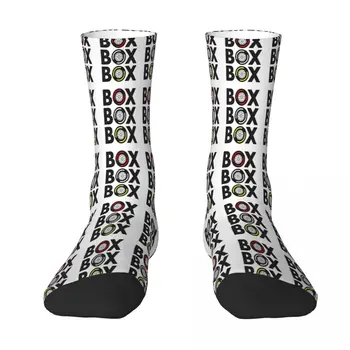 Box Box Box F1 Шинный компаунд дизайнерские носки мужские женские чулки из полиэстера в стиле хип-хоп