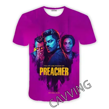 CAVVING Повседневные футболки с 3D принтом TV Show Preacher в стиле Хип-Хоп, Футболки в Стиле Харадзюку, Топы, Одежда для Мужчин/женщин