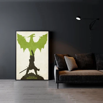 Dragon Age Инквизиция Подземелья демоны RPG игра игровой плакат печать графический дизайн Минимум иллюстраций