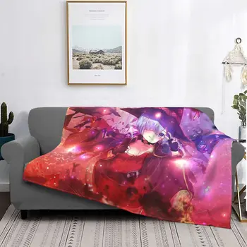 KonoSuba Взрыв в этом замечательном мире Одеяло Флисовое Плюшевое Всесезонное, Одетое как Тонкое стеганое одеяло Megumin Plush