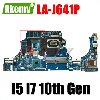 LA-J641P для материнской платы ноутбука HP Pavilion Gaming 15-DK15t-DK с процессором i5-10300H i7-10750H GTX1650 GTX1650TI 4G GPU 100% Протестирован