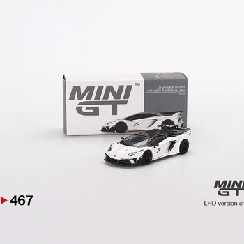 MINIGT 1: 64 ФУНТА РАБОТАЕТ Aventador GT EVO модель автомобиля из белого сплава mgt 467
