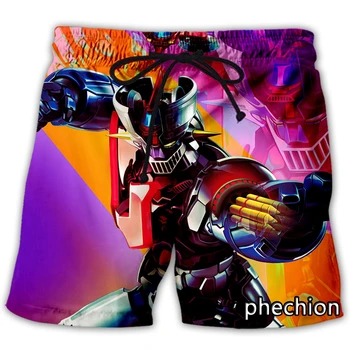 phechion Новые мужские/женские повседневные шорты Mazinger Z Infinity с 3D-принтом, модная уличная одежда, Мужские свободные спортивные шорты A107