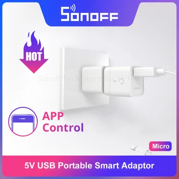 SONOFF Micro 5V USB Smart WiFi Адаптер Беспроводной Переключатель Гибкий и Портативный Пульт Дистанционного Управления через приложение eWeLink Поддержка Alexa