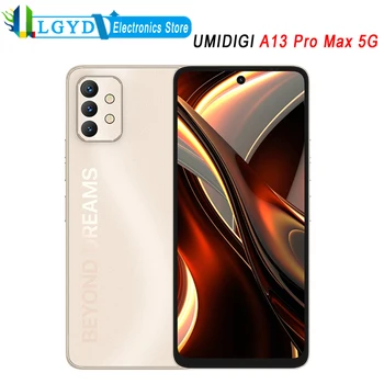 UMIDIGI A13 Pro Max 5G Глобальный Смарт-мобильный Телефон 12 ГБ ОЗУ 256 ГБ ПЗУ 6,8 дюймов Android 12 Dimensity 900 Восьмиядерный 2,4 ГГц 64-Мегапиксельная Камера