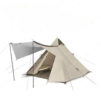 Автоматическая палатка для кемпинга на открытом воздухе Camping Silver Pastebrushing, Утолщенная Солнцезащитная Непромокаемая палатка