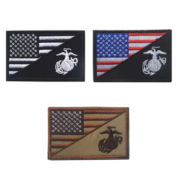 Армейский флаг США, комбинированная вышивка, нашивки с крючками и петлями, Спартанский Каратель, Овчарка, значок Военного духа, Американская Медицинская эмблема, знак