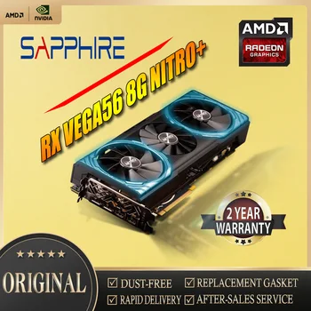Видеокарты Sapphire AMD READON RX VEGA56 8G NITRO 14-нм 4096-битная видеокарта GPU Viedo Card Используемая игровая карта для настольных ПК