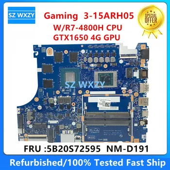 Восстановленная Материнская плата для ноутбука Lenovo Ideapad Gaming 3-15ARH05 с процессором R7-4800H GTX1650 4G GPU 5B20S72595 NM-D191