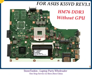 Высококачественная Материнская плата K55VD REV3.1 Для ASUS K55A K55VD Материнская плата ноутбука K55VD Материнская плата HM76 DDR3 Без графического процессора 100% Протестирована