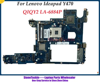 Высококачественная НОВАЯ Материнская Плата Для ноутбука Lenovo Y470 Материнская Плата QIQY2 LA-6884P PGA989 DDR3 100% Протестирована и Тестирует Поддержку Видео