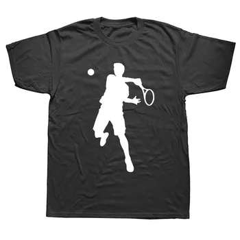 День рождения крутого теннисиста, забавные модные футболки с рисунком унисекс, футболки в стиле харадзюку с коротким рукавом и круглым вырезом