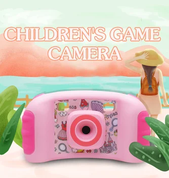 Детская игровая камера, мини-маленькая зеркальная камера, милый мультяшный цифровой фотоаппарат, подарок-головоломка для детской камеры