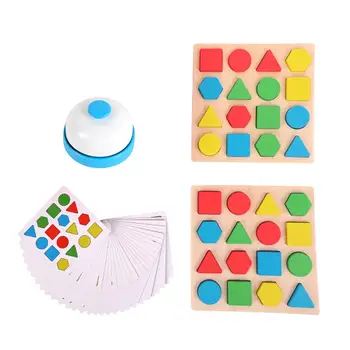 Игра на подбор формы Обучающая игрушка Геометрическая головоломка для дошкольников