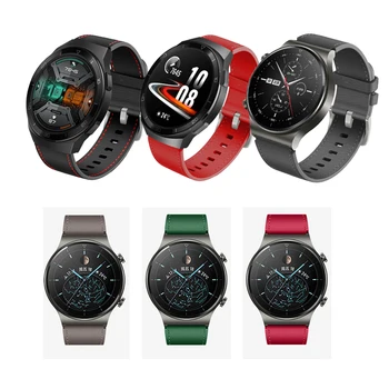Кожаный браслет Для Huawei Watch GT 2e/GT2 46 мм/Honor Magic 1/2 22 мм Для Huawei Watch GT 2 Pro/watch GT Active Ремешок Для часов