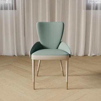 Легкие Роскошные Обеденные стулья для ужина, современные минималистичные Небольшие Домашние Кресла для отдыха, мебель для отдыха со спинкой