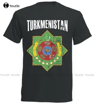 Летняя горячая Простая хлопковая футболка с короткими рукавами, футболка Turkmenistan, изготовленная на заказ, футболка с цифровой печатью для подростков, унисекс, Xs-5Xl