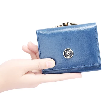 Маленький женский кошелек с изображением животного, короткий женский кошелек, держатель для карт, мини-кошелек для девочек, женский модный женский кошелек для монет для женской сумки-клатча