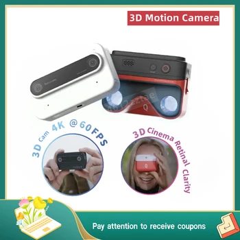 Мини QooCam EGO 3D Panorama VR Камера 60 кадров В секунду Спортивный Цифровой Панорамный Видеоблог С Шестиосевой защитой От Встряхивания Polaroid HD Cam
