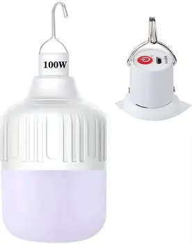 Многофункциональная аварийная светодиодная лампа с USB-зарядкой, способная заряжать мобильные устройства, идеально подходит для отключения электроэнергии, палаточного кемпинга