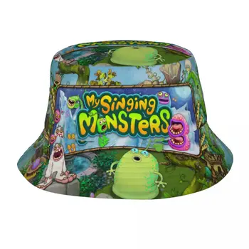 Модная шляпа-ведро My Singing Monsters Для мужчин и женщин, Упаковываемая шляпа для рыбалки на открытом воздухе, летние головные уборы для путешествий