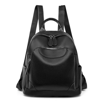 Модный школьный рюкзак из искусственной кожи, повседневная школьная сумка для путешествий, сумка для книг для женщин