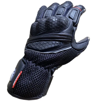 Мотоциклетные черные кожаные перчатки Голландского бренда R для горных велосипедов, гонок на мотоциклах по пересеченной местности, защитные перчатки для верховой езды Dirt2