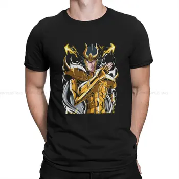 Мужская футболка с Аниме Saint Seiya, Классическая Крутая Модная Футболка Из Полиэстера, Оригинальная Уличная Одежда, Новый Тренд