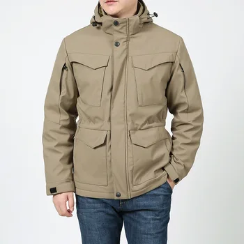 Мужские длинные зимние пальто, пуховики, мужские зимние пальто с несколькими карманами, куртки-карго, повседневные теплые парки с капюшоном хорошего качества