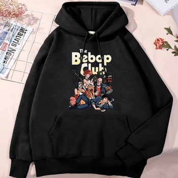 Мужские толстовки с надписью Bebop Club'S, Спортивная одежда в стиле Хип-Хоп, Корейские пуловеры Оверсайз, Модная Креативная Мужская одежда