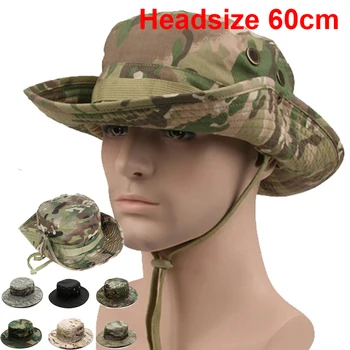Мультикамерная шляпа Boonie, военная камуфляжная тактическая кепка, шляпы-ведра, Армейская охотничья панама на открытом воздухе, походная кепка для рыбалки в горах, мужская кепка