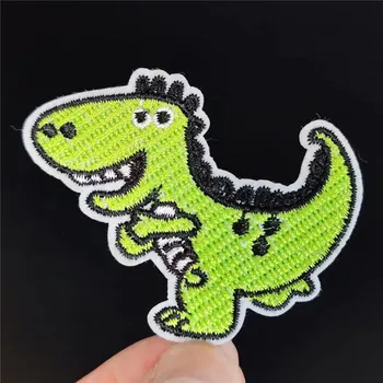 Нашивка с вышивкой Динозавр Железная нашивка для одежды аксессуары с рисунком в виде животных Логотип Странные вещи Подарки своими руками