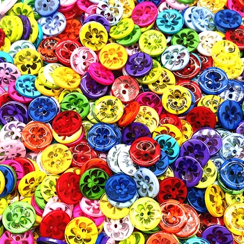 Новая детская одежда диаметром 14-21 мм, пуговицы ярких цветов, мультяшные пуговицы с двумя ушками для свадебного украшения, швейные аксессуары