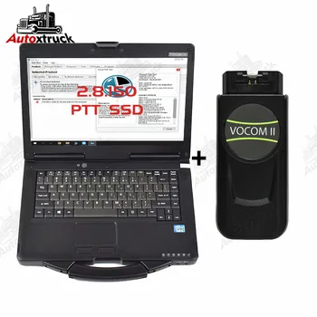 Ноутбук CF53 CF-53 для VOCOM 2 mini 2.8.150 Premium Tech Tool Диагностический сканер Инструмент для грузовых автомобилей, автобусов, строительных экскаваторов