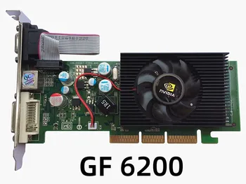 Оригинал для настольной видеокарты GF 6200 AGP 8x настоящая видеокарта на 512 м лучше, чем видеокарта FX5500 1шт