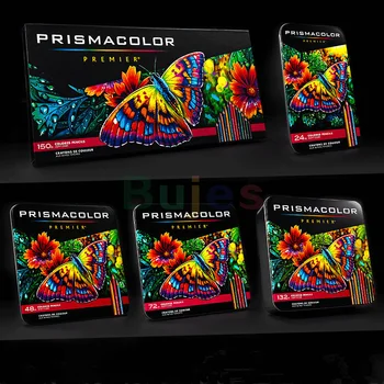 Оригинальные Карандаши для художников серии Prismacolor premier из США Маслянистого цвета 12//24/36/48/132/150 Цветной набор школьных принадлежностей художественных принадлежностей