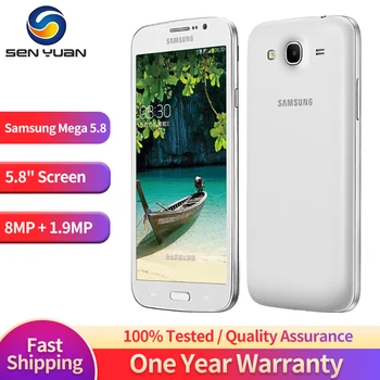 Оригинальный Разблокированный Samsung Galaxy Mega 5.8 i9152 3G WCDMA Мобильный Телефон 5.8 