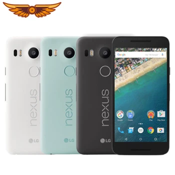 Оригинальный Разблокированный Смартфон LG Nexus 5X H791 Hexa Core 5,2 Дюйма 2 ГБ ОЗУ 16/32 ГБ Пзу LTE 4G 13.0 MP Камера 1080P Android 6.0