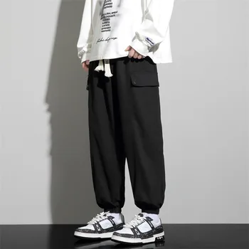 Осенью и зимой 2023 года Новые брюки-карго с несколькими карманами, мужские модные бренды Pu Shuai, Свободные универсальные спортивные повседневные брюки большого размера