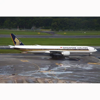 Отлитый под давлением в масштабе 1: 400 Singapore Airlines B777-300er Имитационная модель самолета из металлического сплава, личная коллекция, Подарочное украшение